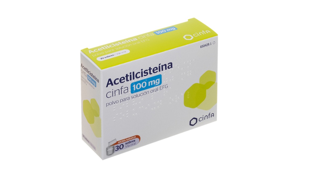 ACETILCISTEÍNA CINFA 100 mg PÓ PARA SOLUÇÃO ORAL