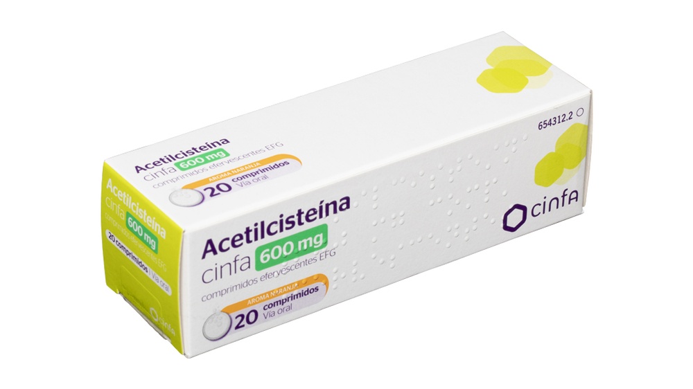 ACETILCISTEÍNA CINFA 600 mg COMPRIMIDOS EFERVESCENTES