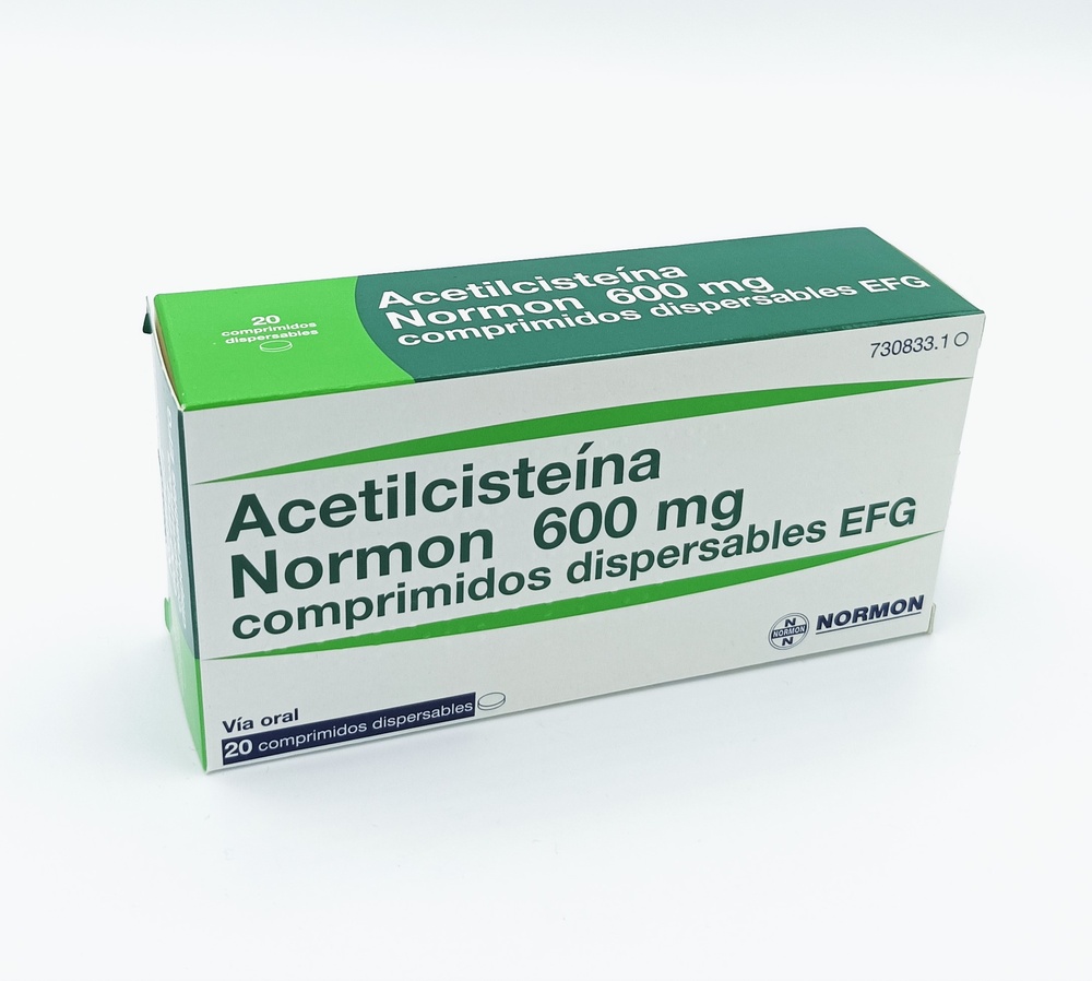 Acetilcisteína Normon 600 mg Comprimidos Dispersíveis