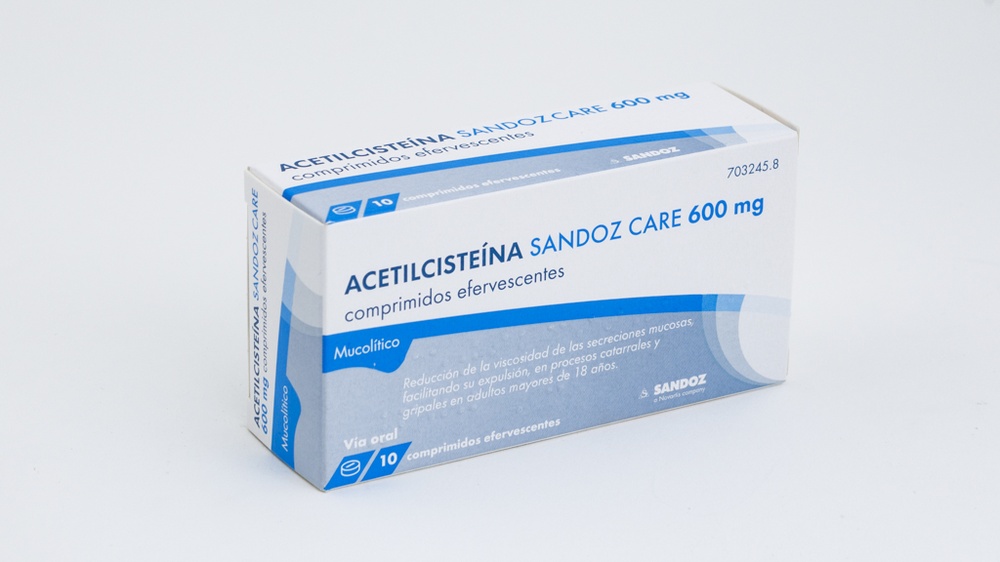 ACETILCISTEÍNA SANDOZ CARE 600 mg COMPRIMIDOS EFERVESCENTES