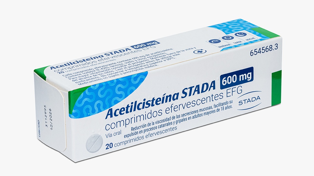 ACETILCISTEÍNA STADA 600 mg COMPRIMIDOS EFERVESCENTES