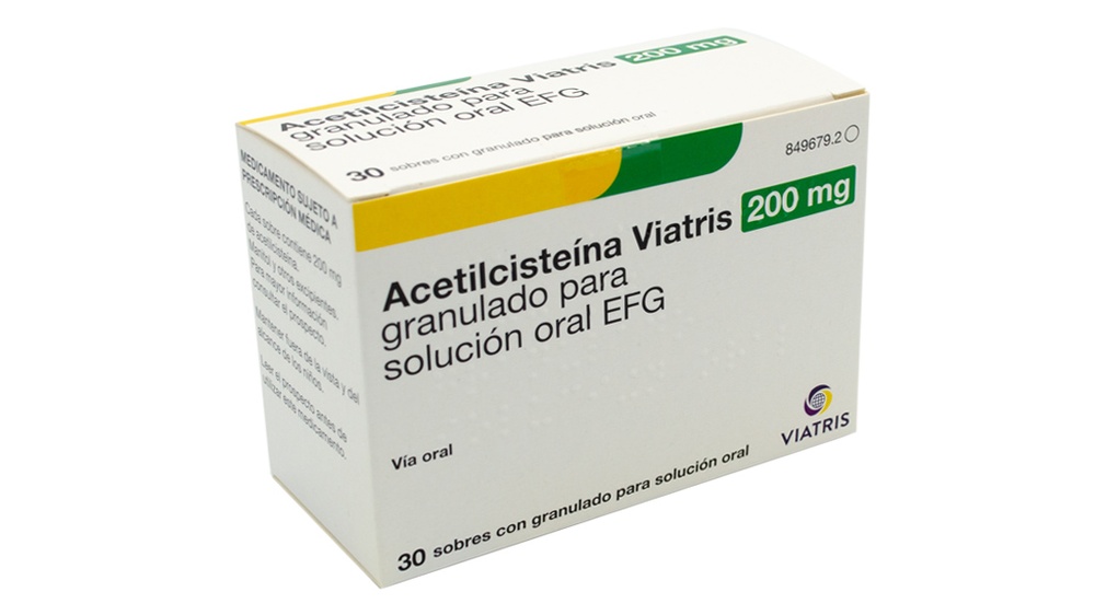 ACETILCISTEÍNA VIATRIS 200 mg GRÂNULOS PARA SOLUÇÃO ORAL