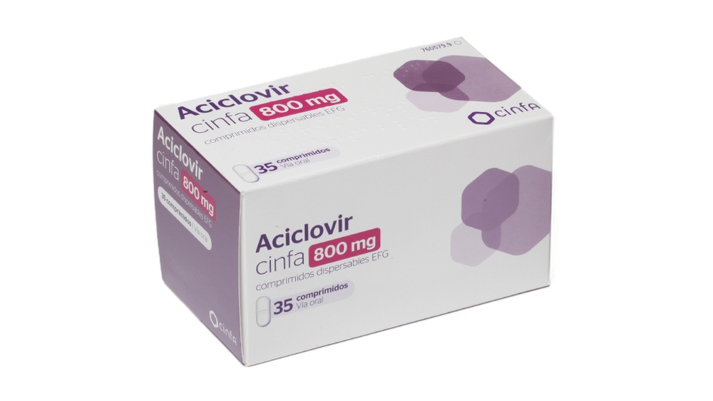 ACICLOVIR CINFA 800 mg COMPRIMIDOS DISPERSÍVEIS