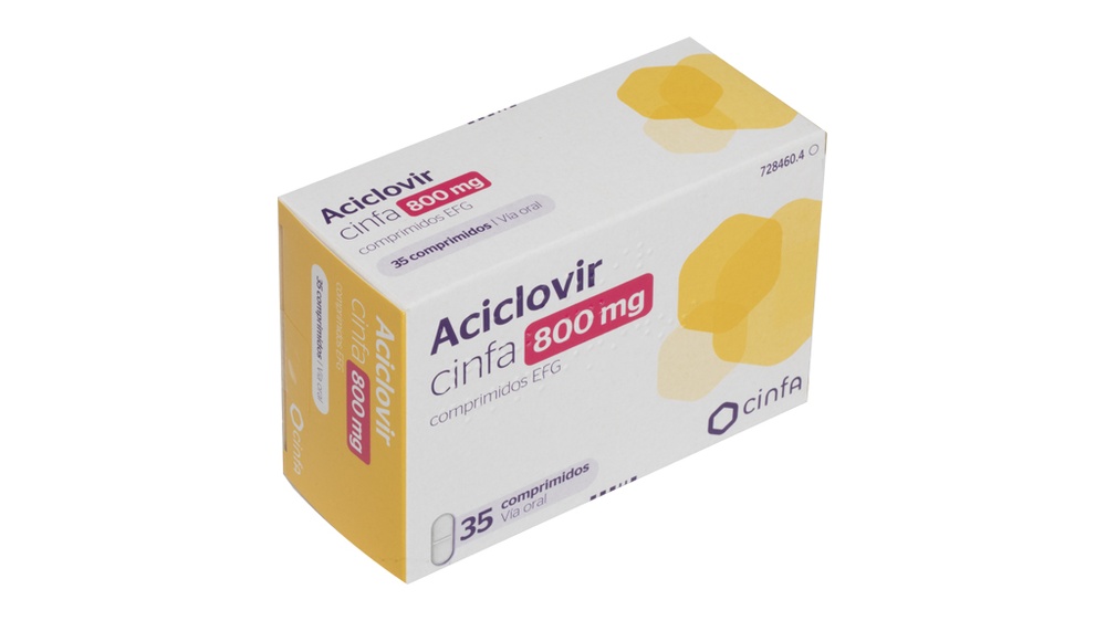 ACICLOVIR CINFA 800 mg COMPRIMIDOS