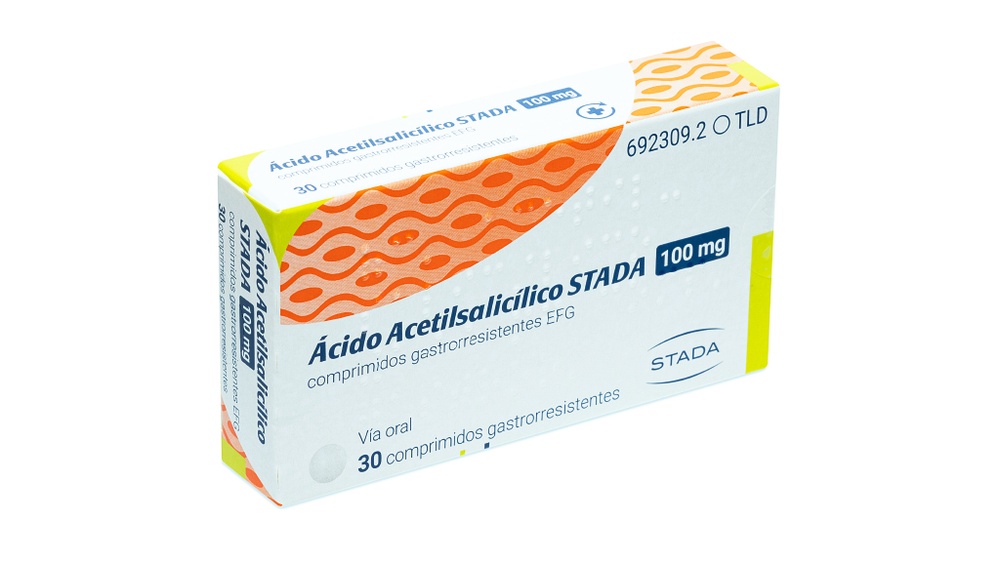 ÁCIDO ACETILSALICÍLICO STADA 100 MG COMPRIMIDOS GASTRO-RESISTENTES