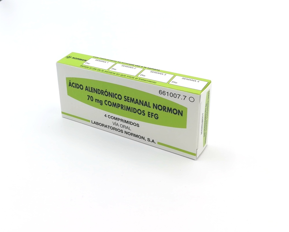 ÁCIDO ALENDRÓNICO SEMANAL NORMON 70 mg COMPRIMIDOS