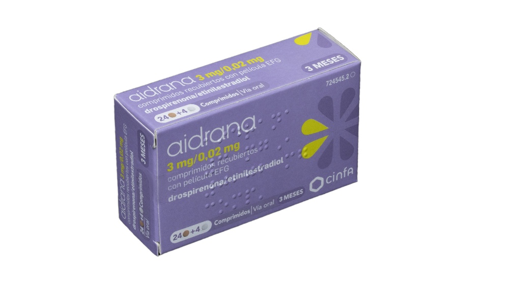 AIDRANA 3 MG/0,02 MG COMPRIMIDOS REVESTIDOS POR PELÍCULA
