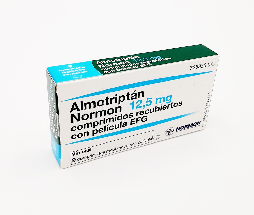 ALMOTRIPTAN NORMON 12,5 mg COMPRIMIDOS REVESTIDOS POR PELÍCULA