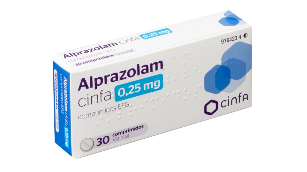 ALPRAZOLAM CINFA 0,25 mg COMPRIMIDOS