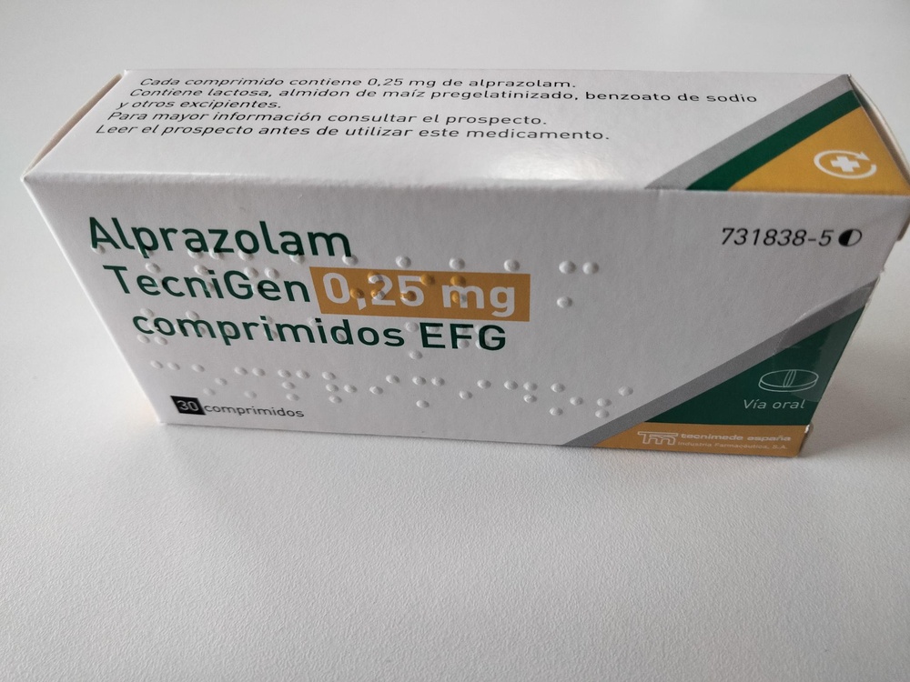 ALPRAZOLAM TECNIGEN 0,25 mg COMPRIMIDOS