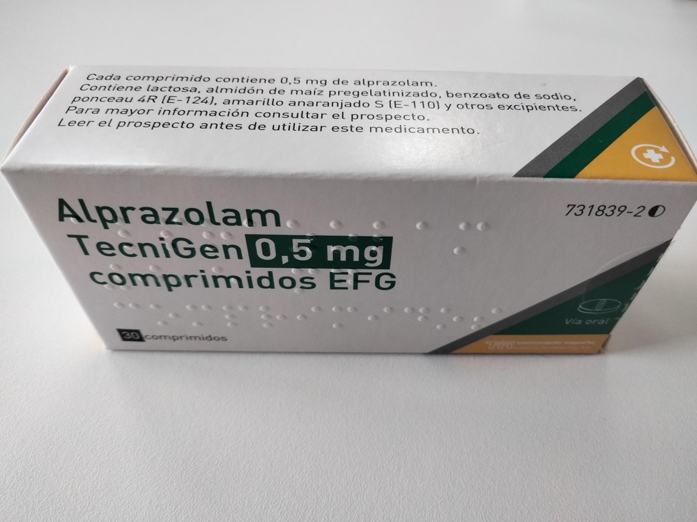 ALPRAZOLAM TECNIGEN 0,5 mg COMPRIMIDOS