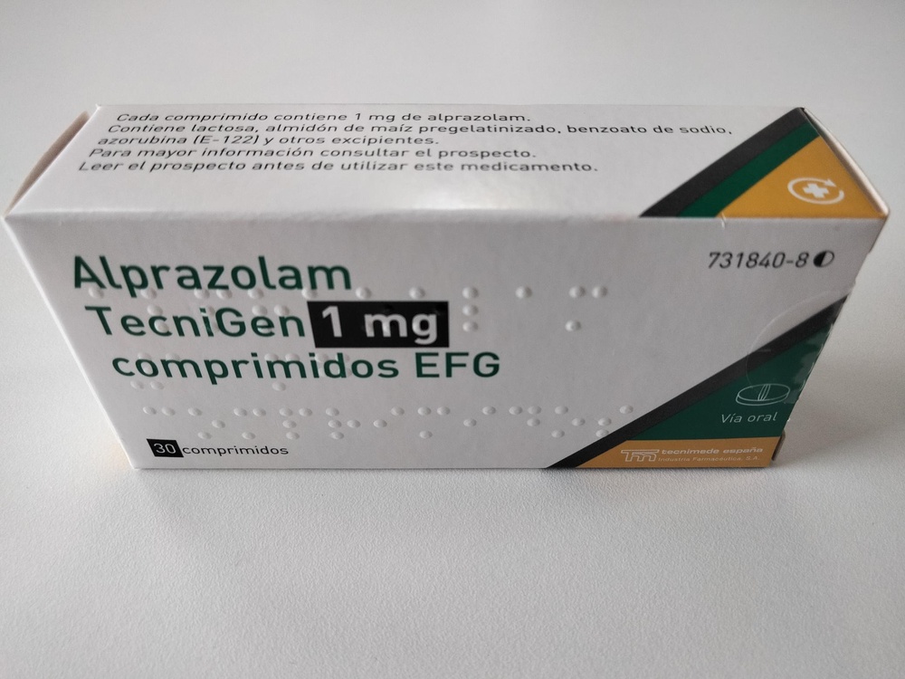 ALPRAZOLAM TECNIGEN 1 mg COMPRIMIDOS