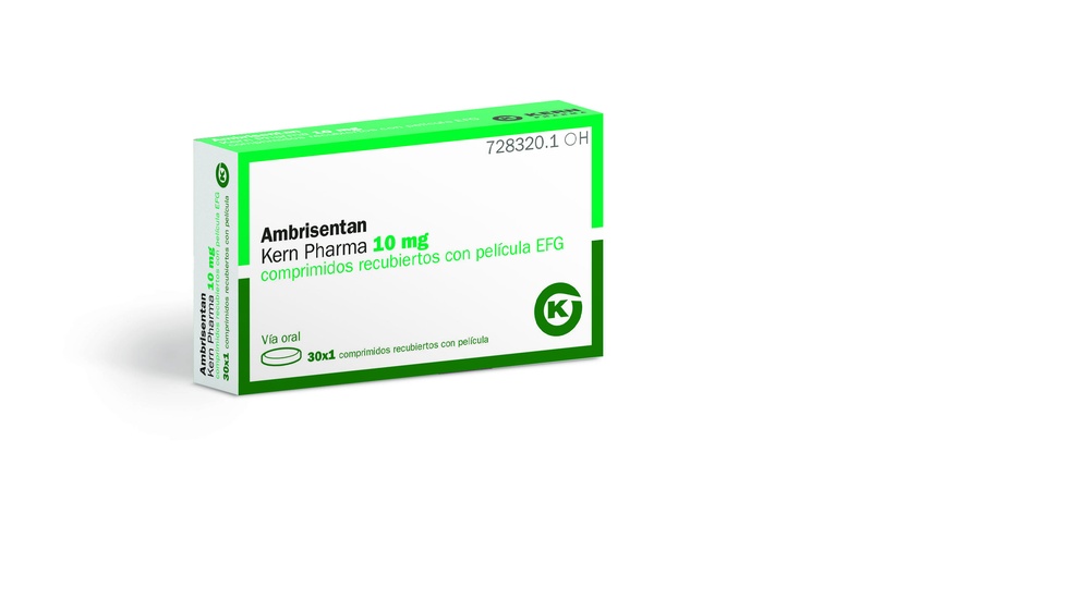 AMBRISENTAN KERN PHARMA 10 mg COMPRIMIDOS REVESTIDOS POR PELÍCULA