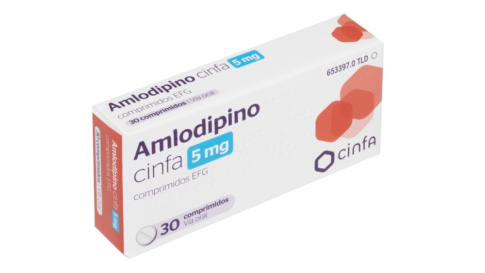 AMLODIPINO CINFA 5 mg COMPRIMIDOS