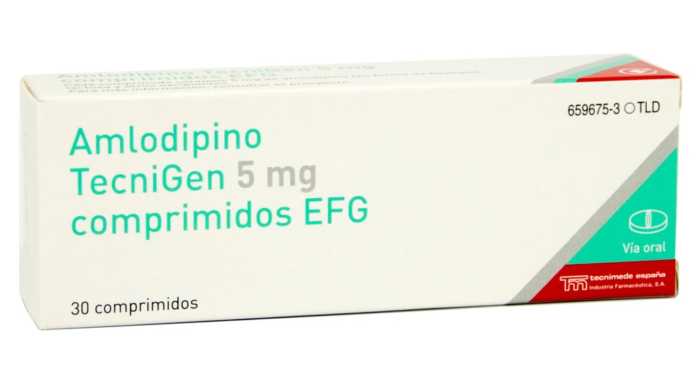 AMLODIPINO TECNIGEN 5 mg COMPRIMIDOS