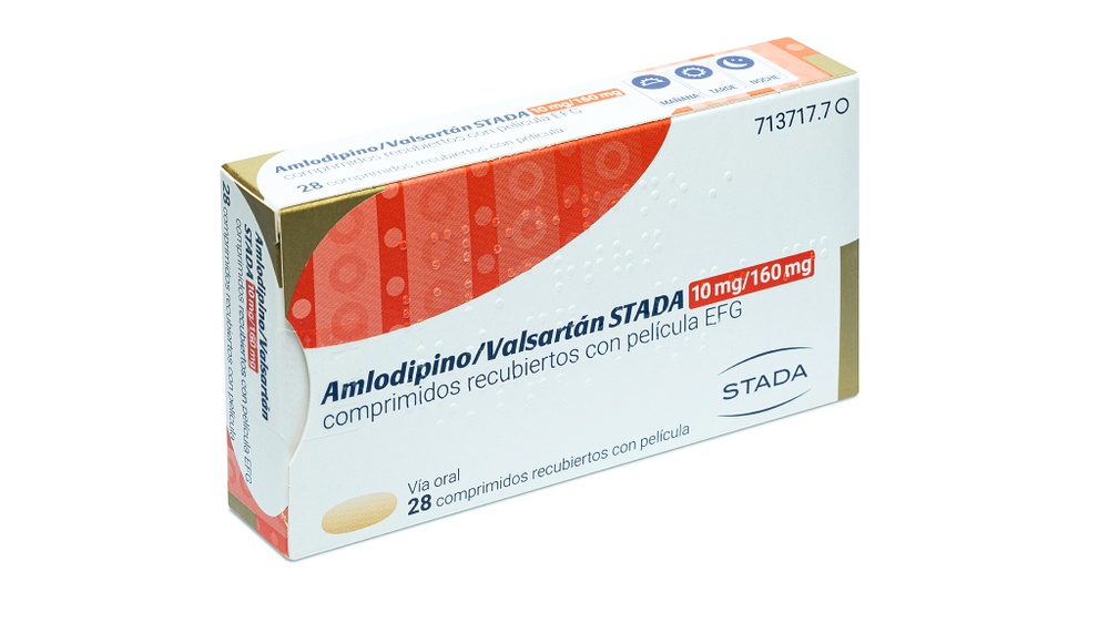 AMLODIPINO/VALSARTAN STADA 10 mg/160 mg COMPRIMIDOS REVESTIDOS POR PELÍCULA