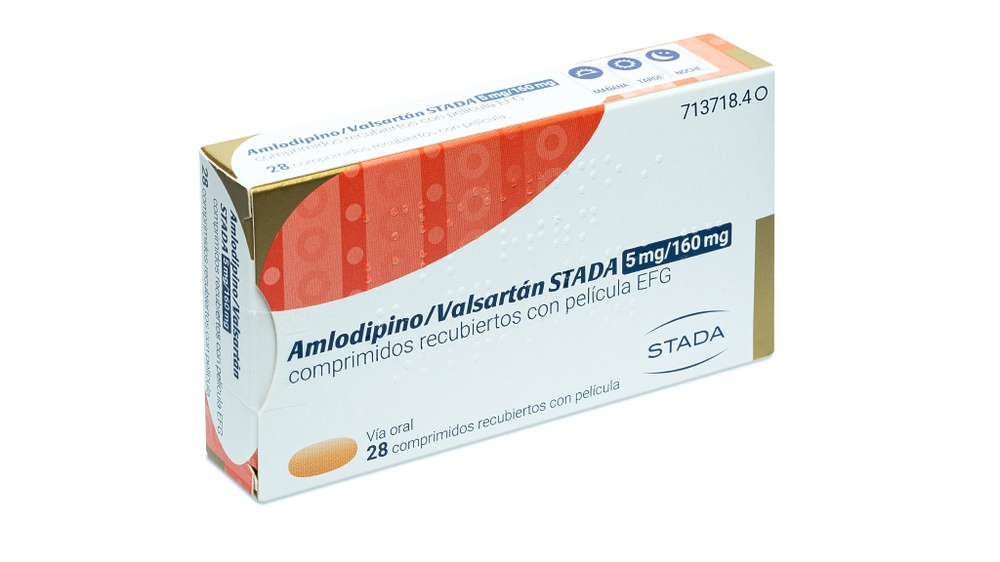 AMLODIPINO/VALSARTAN STADA 5 mg/160 mg COMPRIMIDOS REVESTIDOS POR PELÍCULA