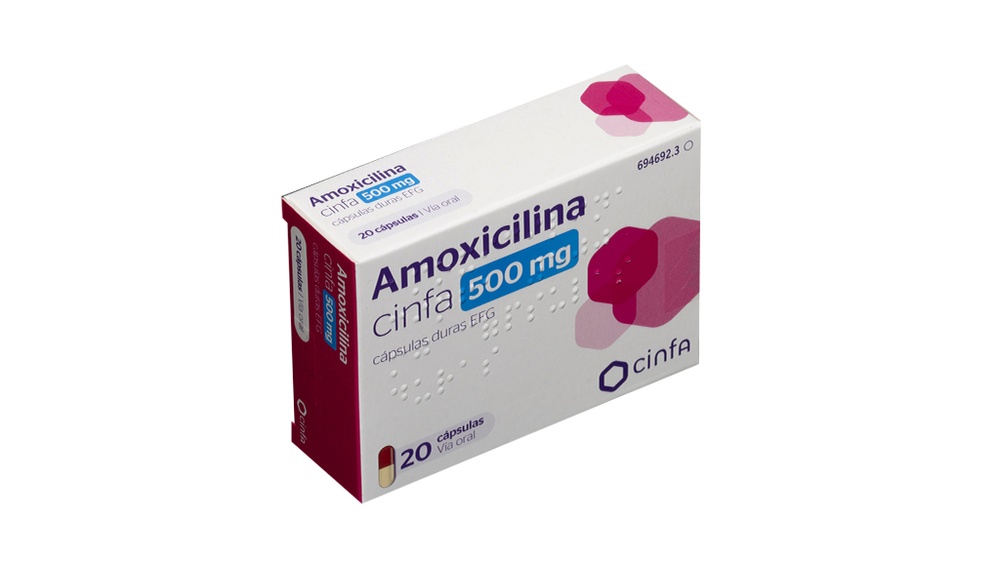 AMOXICILINA CINFA 500 mg CÁPSULAS DURAS