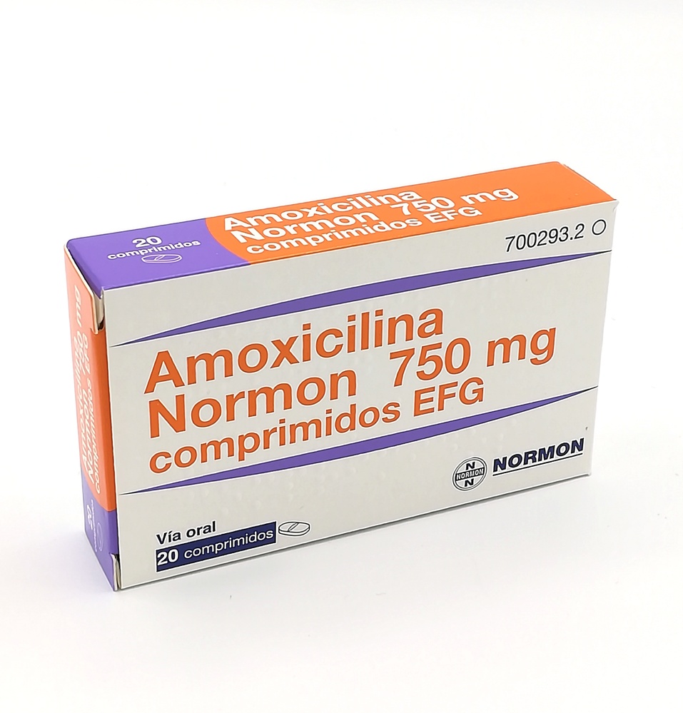 AMOXICILINA NORMON 750 mg COMPRIMIDOS