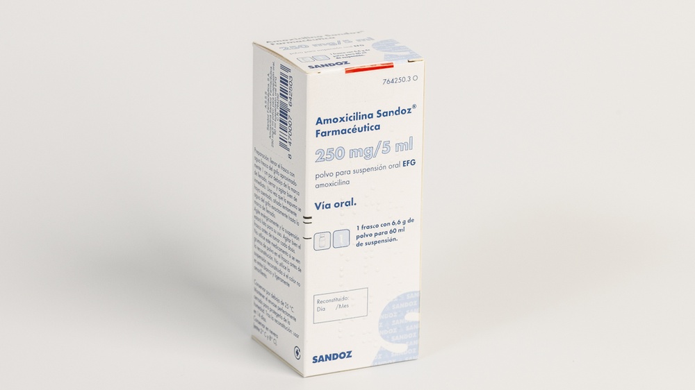 AMOXICILINA SANDOZ 250 mg/5 ml PÓ PARA SUSPENSÃO ORAL