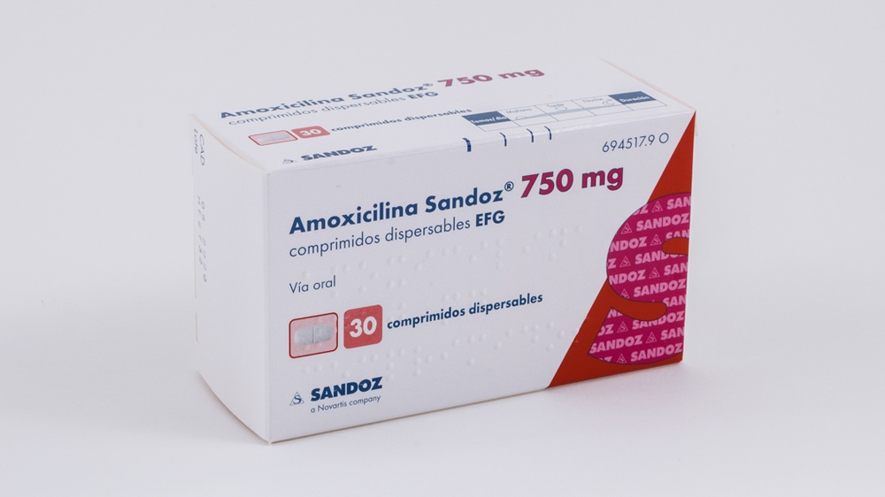 AMOXICILINA SANDOZ 750 mg COMPRIMIDOS DISPERSÍVEIS