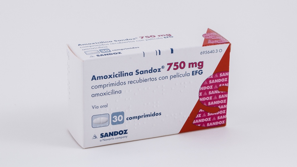 AMOXICILINA SANDOZ 750 mg COMPRIMIDOS REVESTIDOS POR PELÍCULA