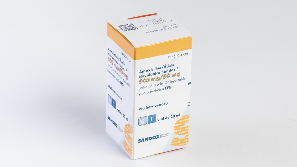 AMOXICILINA/ÁCIDO CLAVULÂNICO SANDOZ 500 mg/50 mg PÓ PARA SOLUÇÃO INJETÁVEL E PARA PERFUSÃO