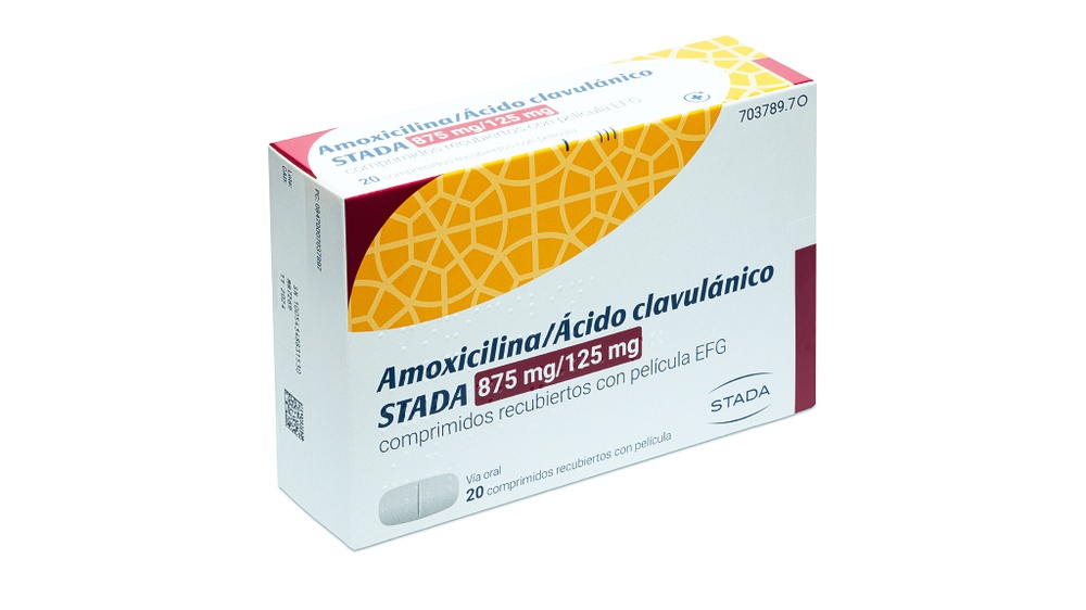 AMOXICILINA/ÁCIDO CLAVULÂNICO STADA 875 mg/125 mg COMPRIMIDOS REVESTIDOS POR PELÍCULA