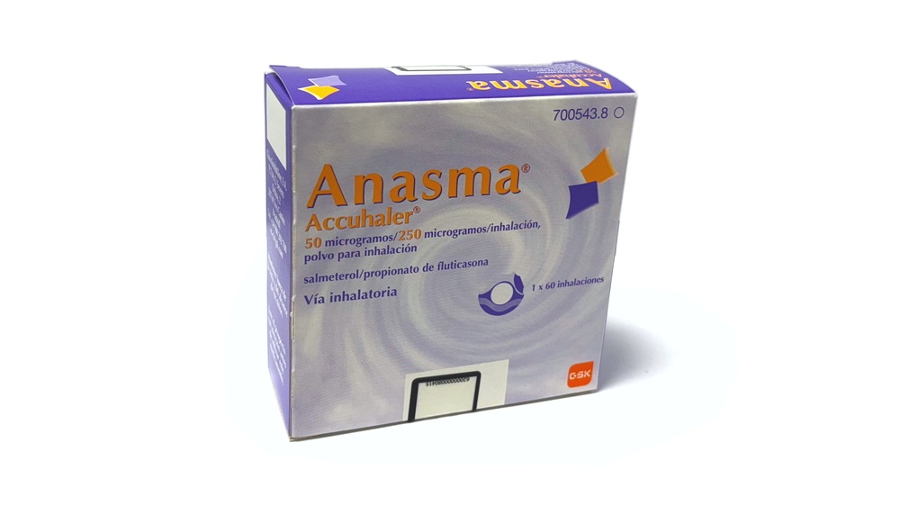 ANASMA ACCUHALER 50 microgramas/250 microgramas INALAÇÃO, PÓ PARA INALAÇÃO
