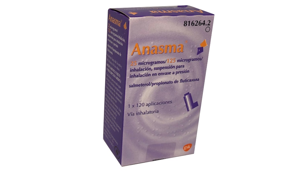 ANASMA 25/125 microgramas/inalação, suspensão para inalação em embalagem pressurizada
