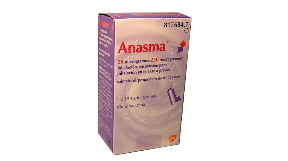 ANASMA 25/250 microgramas/inalação, suspensão para inalação em embalagem pressurizada