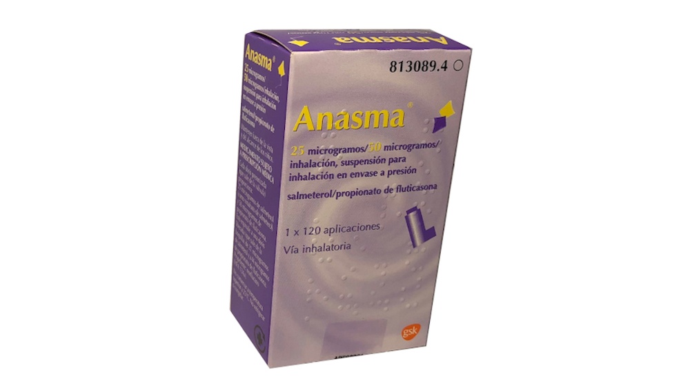 ANASMA 25/50 microgramas/inalação, suspensão para inalação em embalagem pressurizada