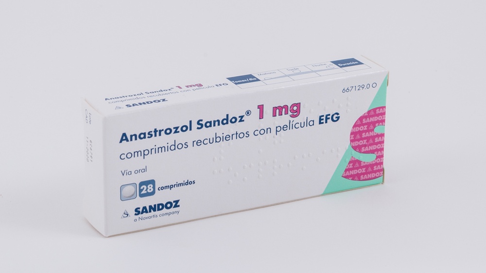 ANASTROZOL SANDOZ 1 mg COMPRIMIDOS REVESTIDOS POR PELÍCULA