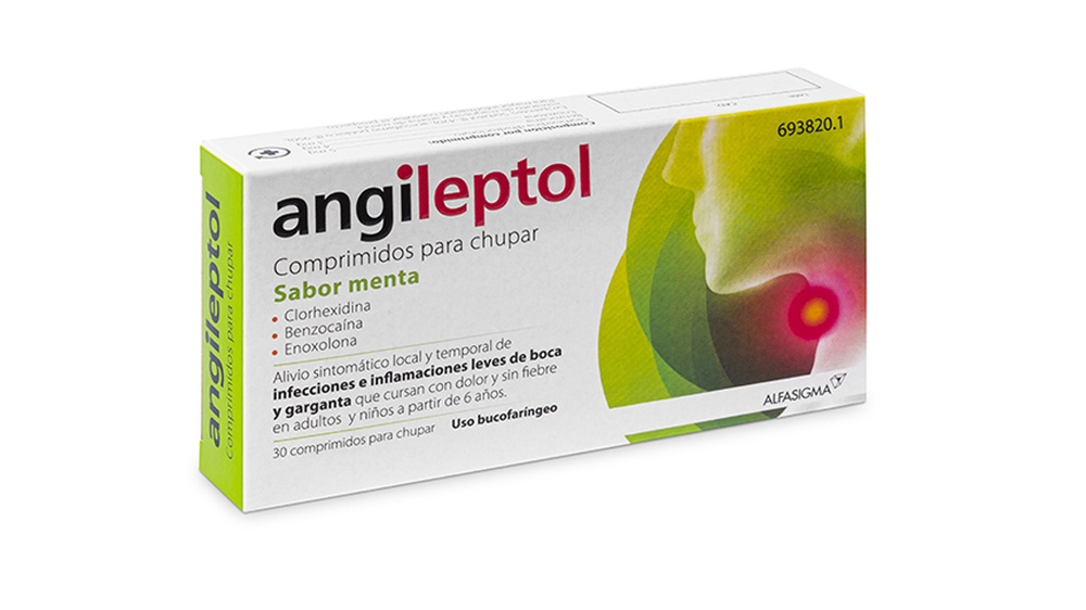 ANGILEPTOL COMPRIMIDOS PARA CHUPAR SABOR MENTA