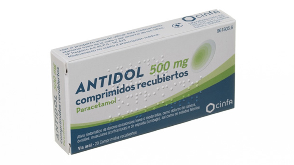 ANTIDOL 500 mg COMPRIMIDOS REVESTIDOS