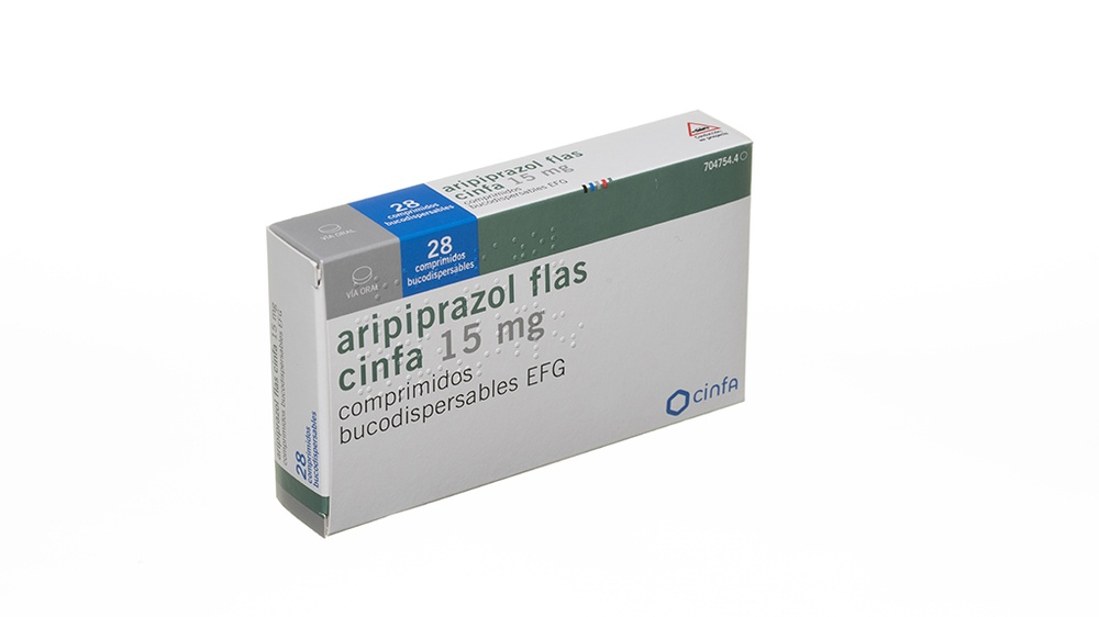 ARIPIPRAZOL FLAS CINFA 15 mg COMPRIMIDOS ORODISPERSÍVEIS