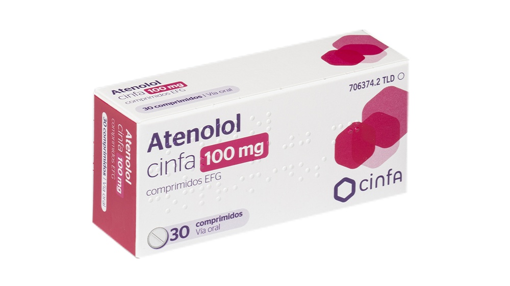 ATENOLOL CINFA 100 mg COMPRIMIDOS