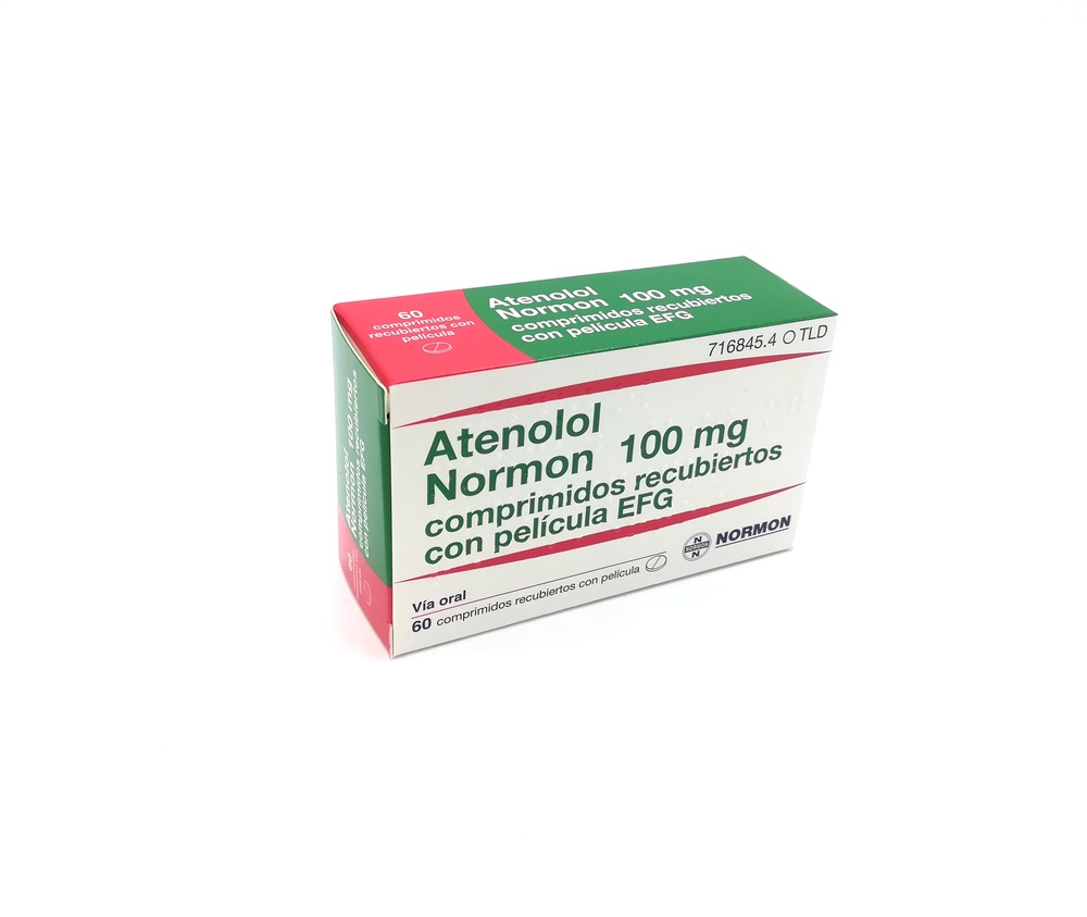 ATENOLOL NORMON 100 mg COMPRIMIDOS REVESTIDOS