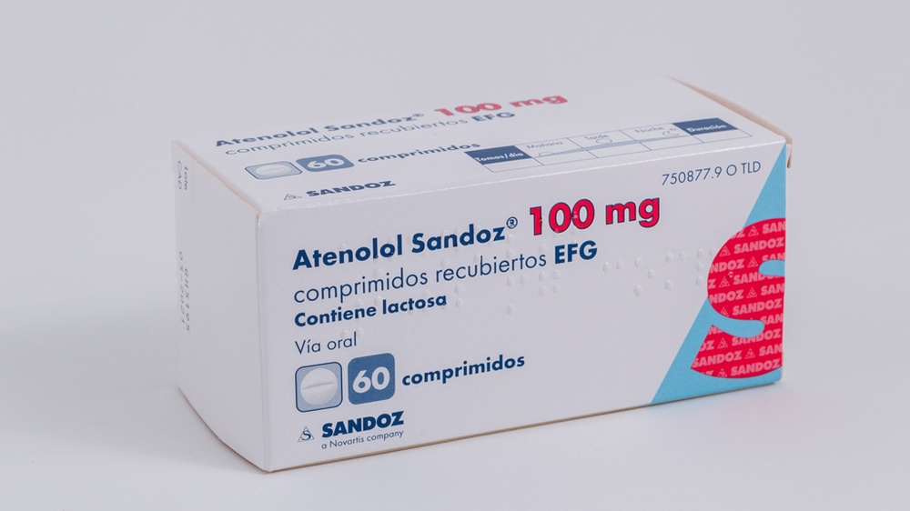 ATENOLOL SANDOZ 100 mg COMPRIMIDOS REVESTIDOS POR PELÍCULA