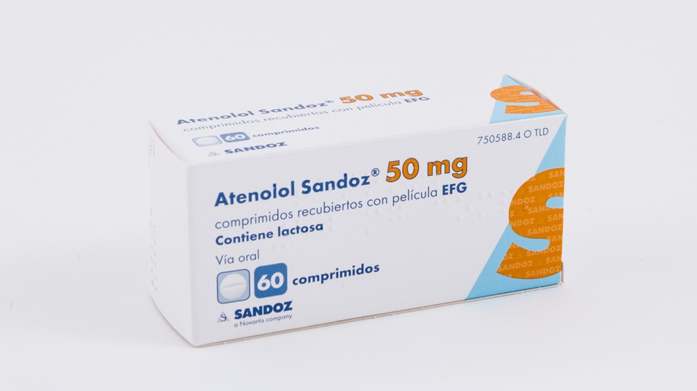 ATENOLOL SANDOZ 50 mg COMPRIMIDOS REVESTIDOS POR PELÍCULA