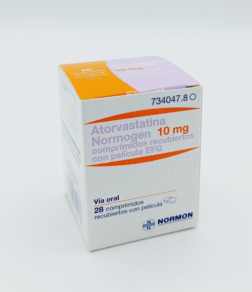 ATORVASTATINA NORMOGEN 10 mg COMPRIMIDOS REVESTIDOS POR PELÍCULA