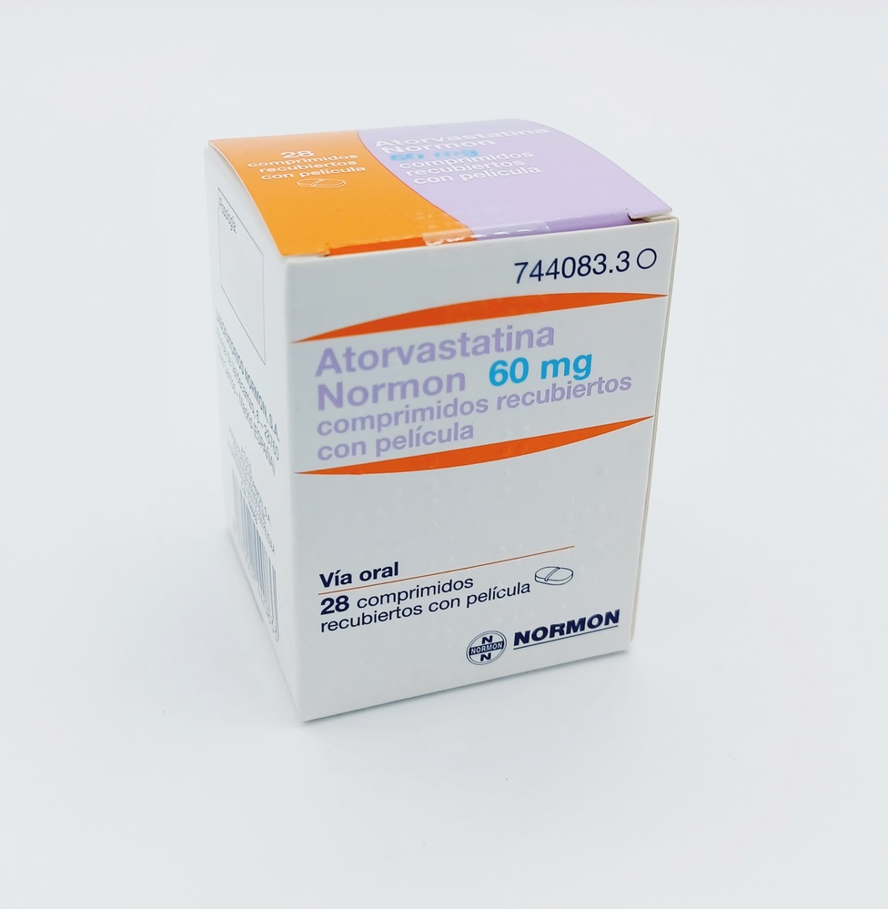 ATORVASTATINA NORMON 60 mg COMPRIMIDOS REVESTIDOS POR PELÍCULA