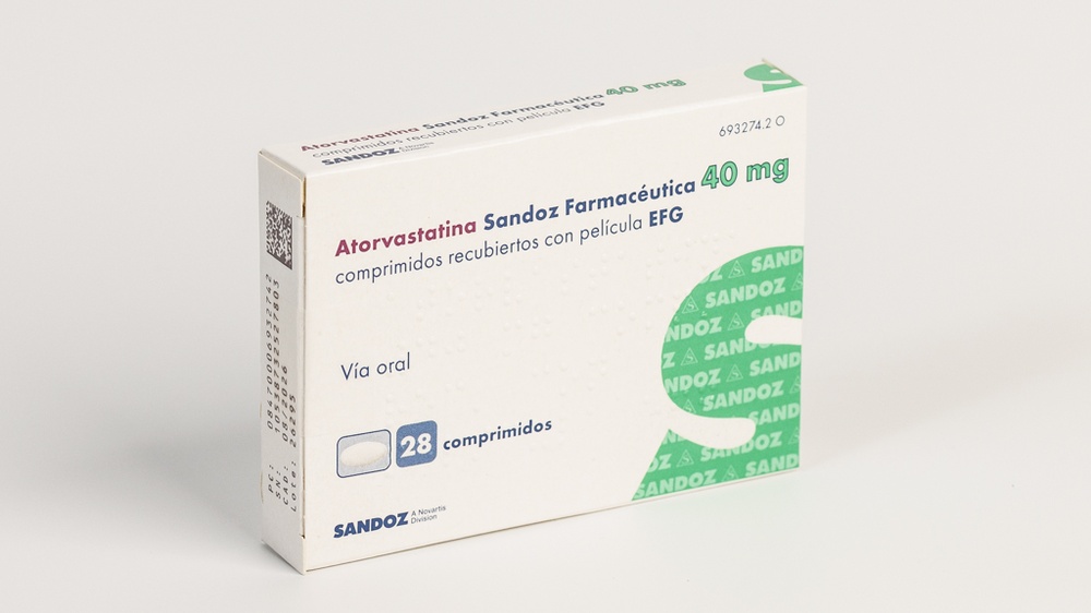 ATORVASTATINA SANDOZ 40 mg COMPRIMIDOS REVESTIDOS POR PELÍCULA