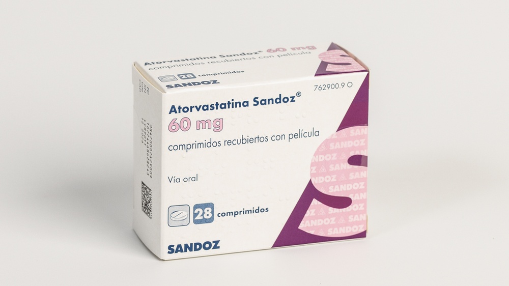 ATORVASTATINA SANDOZ 60 mg COMPRIMIDOS REVESTIDOS POR PELÍCULA