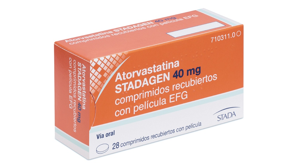 ATORVASTATINA STADA 40 mg COMPRIMIDOS REVESTIDOS POR PELÍCULA