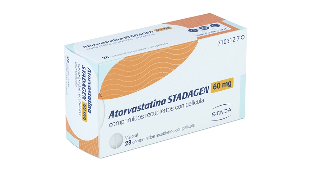 ATORVASTATINA STADA 60 mg COMPRIMIDOS REVESTIDOS POR PELÍCULA