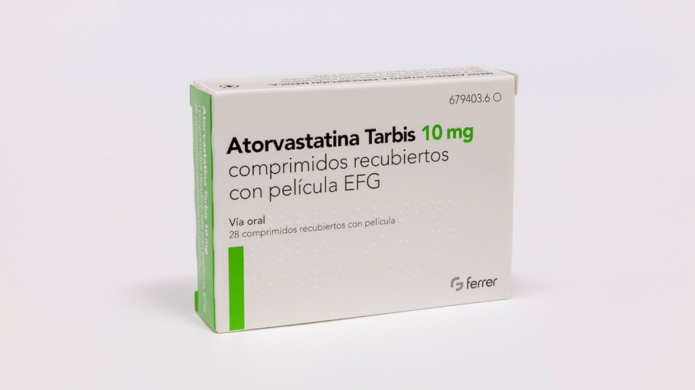 ATORVASTATINA TARBIS 10 mg COMPRIMIDOS REVESTIDOS POR PELÍCULA