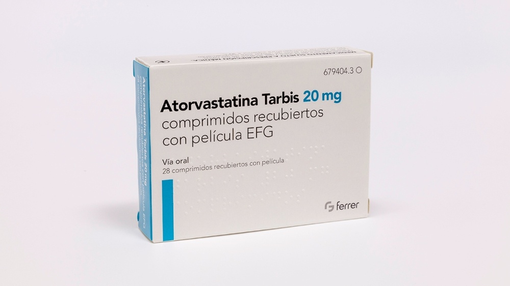 ATORVASTATINA TARBIS 20 mg COMPRIMIDOS REVESTIDOS POR PELÍCULA