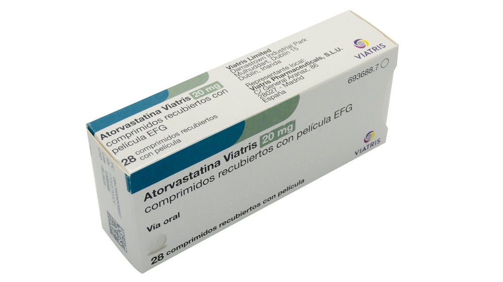 ATORVASTATINA VIATRIS 20 mg COMPRIMIDOS REVESTIDOS POR PELÍCULA