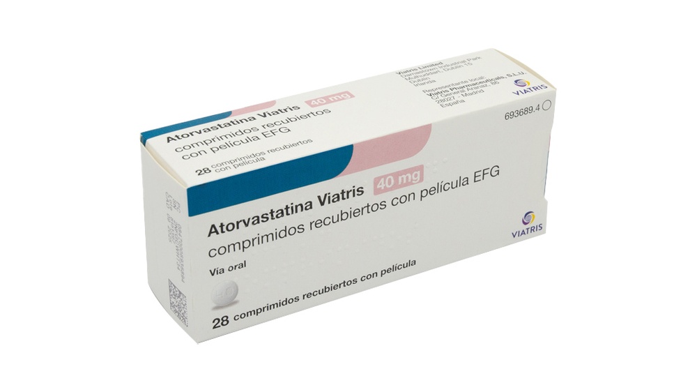 ATORVASTATINA VIATRIS 40 mg COMPRIMIDOS REVESTIDOS POR PELÍCULA
